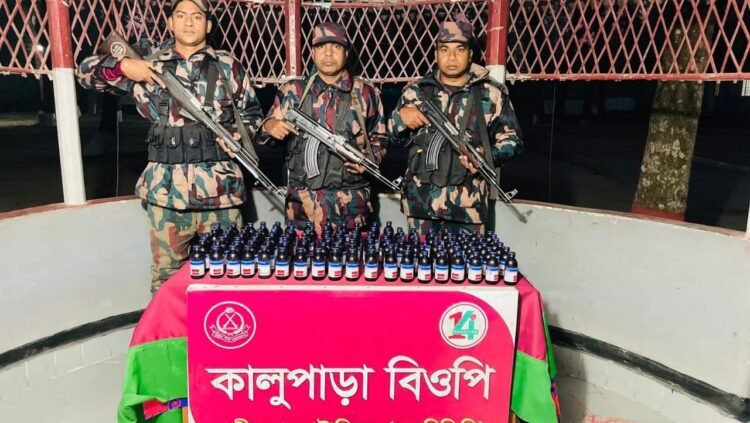 ধামইরহাট সীমান্তে বিজিবি অভিযান: ১৪,৬০০ পিস ট্যাপেন্টাডল ট্যাবলেট আটক