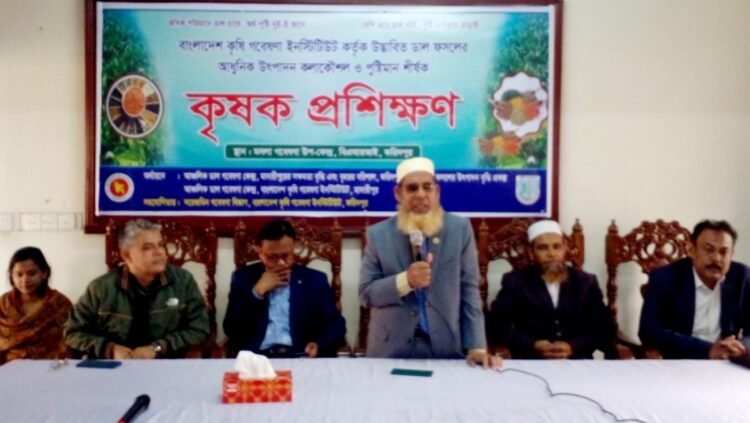 ফরিদপুরে বারি উদ্ভাবিত ডাল ফসলের আধুনিক উৎপাদন কলাকৌশল ও পুষ্টিমান শীর্ষক কৃষক প্রশিক্ষণ