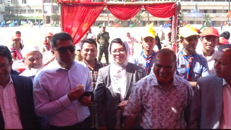 ঈদগাহ আদর্শ উচ্চ বিদ্যালয়ের বার্ষিক ক্রীড়া প্রতিযোগিতার আনুষ্ঠানিক উদ্বোধন