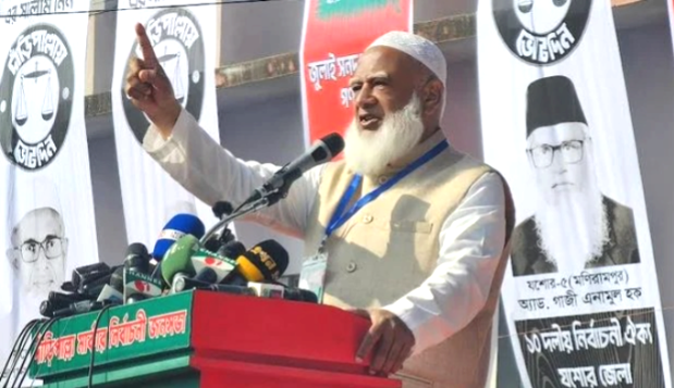 যশোরের ঈদগাহ ময়দানে ১১ দলীয় ঐক্যের নির্বাচনী জনসভা