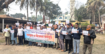 রাজারহাটে নবম পে-স্কেলের দাবিতে সরকারি কর্মচারীদের বিক্ষোভ
