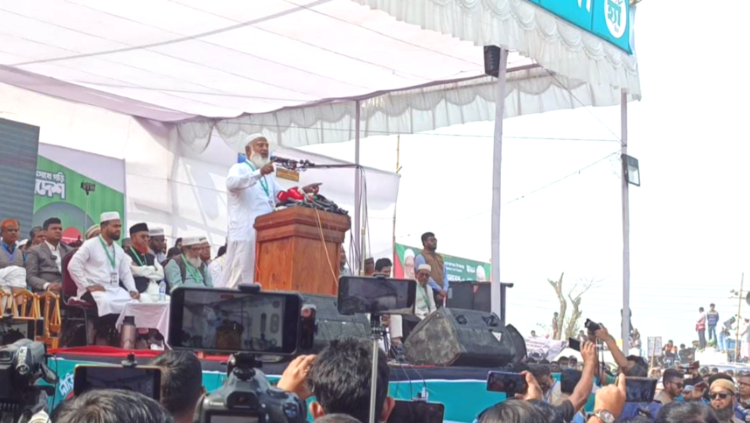 তিস্তা মহাপরিকল্পনা বাস্তবায়নের দাবিতে তিস্তা হেলিপ্যাড মাঠে জামায়াতে ইসলামীর আমীর ডা. শফিকুর রহমানের নির্বাচনী জনসভা