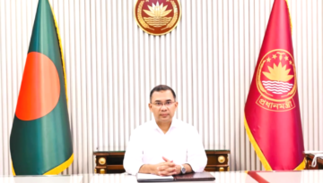 ৩৫ বছর পর পুরুষ প্রধানমন্ত্রী শপথ নিলেন তারেক রহমান