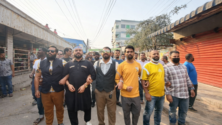 ধানের শীষের বিজয়ে পক্ষে  ১ নং ওয়ার্ডে ইফসান ও সোহেলের  গণসংযোগ: জনসমুদ্রে রূপ নিল প্রচারণা