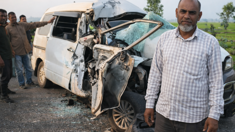 নওগাঁ-মহাদেবপুর মহাসড়কে বাস-মাইক্রোবাসের ভয়াবহ সংঘর্ষ: চালক সামাদ নিহত, আহত ৪