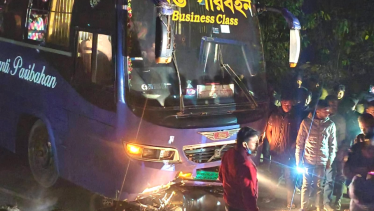 খাগড়াছড়িতে শান্তি পরিবহনের চাপায় এক মোটরসাইকেল আরোহী’র মৃত্যু