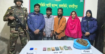 কালকিনিতে যৌথ বাহিনীর অভিযানে ইয়াবাসহ তিনজন আটক