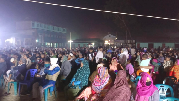 গাইবান্ধায় ধানের শীষের শেষ নির্বাচনী জনসভা অনুষ্ঠিত