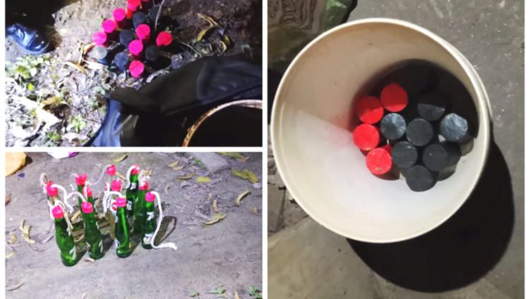 রাজশাহীতে র‍্যাবের অভিযান ১২টি পেট্রোল বোমা ও ১৫টি ককটেল উদ্ধার