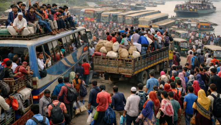 ২০২৬ সালের ভোটযুদ্ধে ঈদের আমেজ, মানিকগঞ্জ-১ আসনে নির্বাচনী ছুটিতে ঘরমুখো মানুষের ঢল