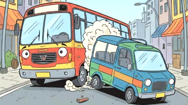 রাজধানীতে লেগুনা-বাস সংঘর্ষে নিহত ২