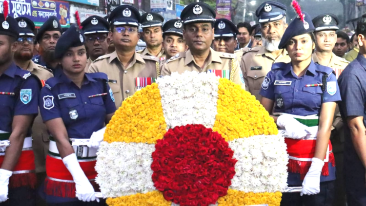 ২৬ মার্চ মহান স্বাধীনতা ও জাতীয় দিবস-২০২৬ উপলক্ষে নীলফামারী জেলা পুলিশের শ্রদ্ধা নিবেদন