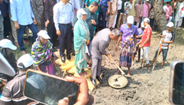 কালাইয়ে মুরাইল ভাবকী খাল পুনঃখনন উদ্বোধন, উন্নত হবে পানি নিষ্কাশন ও সেচ ব্যবস্থা