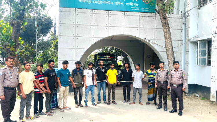 গাজীপুরে সাঁড়াশি অভিযানে ২৪ ঘণ্টায় ৩৯ জন গ্রেফতার