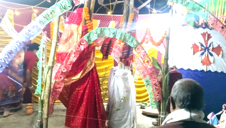 কৌতূহলী জনতার ঢল, কুড়িগ্রামে গাছের বিয়ে