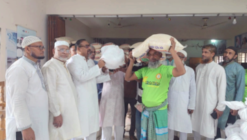বজ্রযোগিনীতে ১৬০০ পরিবারে খাদ্যসামগ্রী বিতরণ