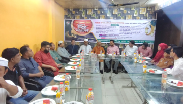 কালিগঞ্জ থানা প্রেসক্লাবের উদ্যোগে পবিত্র মাহে রমজান উপলক্ষে দোয়া ও ইফতার মাহফিল অনুষ্ঠিত