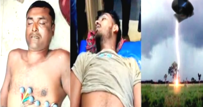 শৈলকুপায় বজ্রপাতে দুইজন নিহত