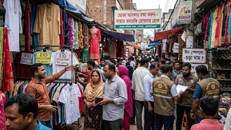 ঈদ বাজারে ভোক্তার অসহায়ত্ব: নতুন সরকারের আস্থা ও সক্ষমতার কঠিন পরীক্ষা