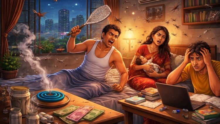 মশার দাপটে নগরজীবন বিপর্যস্ত: নির্ঘুম রাত, আতঙ্কে পরিবার