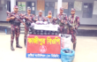 কুষ্টিয়া সীমান্তে বিপুল পরিমান ভারতীয় চকলেট বাজি ও মদ উদ্ধার