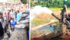 ইরি সেচের প্রাণভোমরা ডিজেল সংগ্রহে কৃষকের দীর্ঘ লাইন