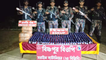 সরাইল বিজিবির অভিযানে বিপুলপরিমাণ মাদক আটক