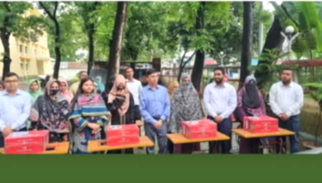 সৈয়দপুরে অসহায় নারীদের মাঝে ১২৬টি সেলাইমেশিন বিতরণ