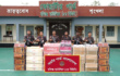 বিজিবির অভিযানে ট্রাকসহ দের কোটি টাকার ভারতীয় অবৈধ পন্য আটক