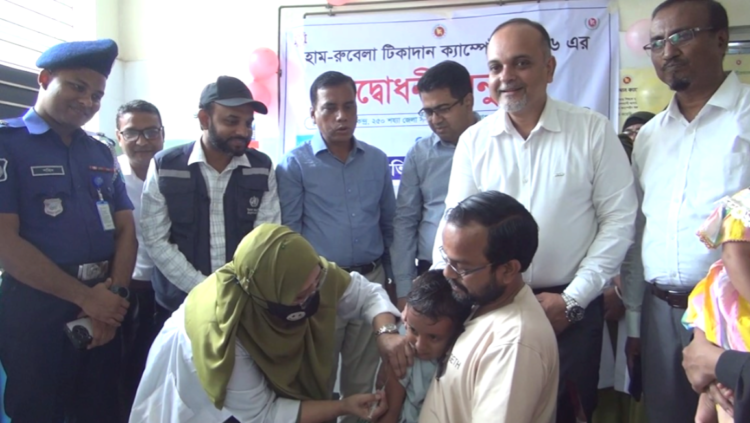 হবিগঞ্জে হাম রুবেলা টিকাদান কার্যক্রম শুরু