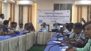 নীলফামারীতে হাম-রুবেলা টিকাদান ক্যাম্পেইন জোরদার, সাংবাদিকদের সাথে মতবিনিময়