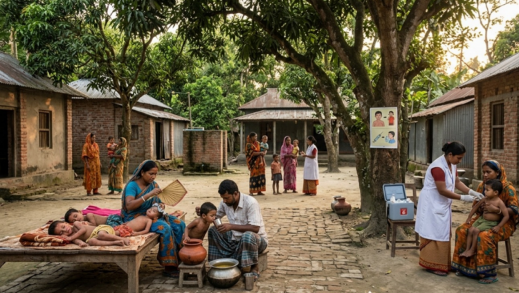 ‎মোংলায় এক সপ্তাহে ১৭ শিশুর শরীরে হামের উপসর্গ পাওয়া  গেছে