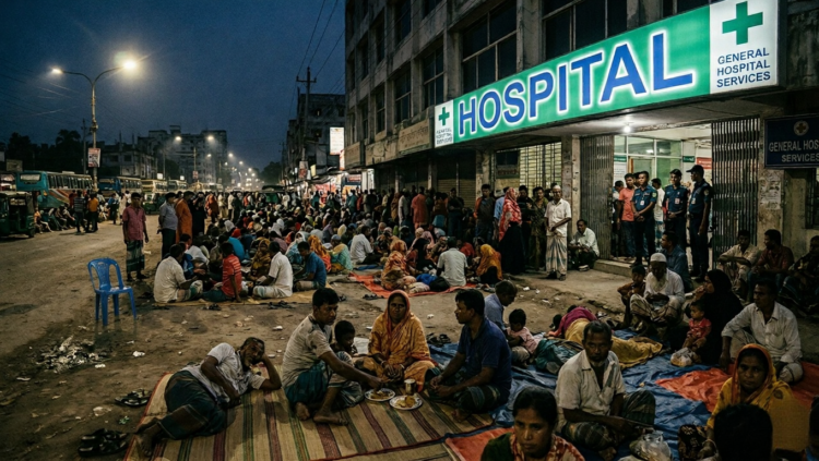 রোগীরা জিম্মী ডাঃওএটেনডেন্টদের কাছে