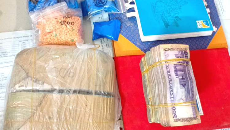 কাশিয়ানীতে ইয়াবা-গাঁজা ও নগদ টাকাসহ মাদক ব্যবসায়ী আটক