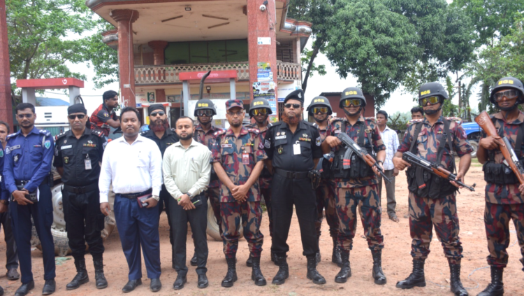 হবিগজ্ঞে বিজিবি,র্যাব, পুলিশ, ম্যাজিস্ট্রট সমন্নয়ে গঠিত টাস্কর্ফোস