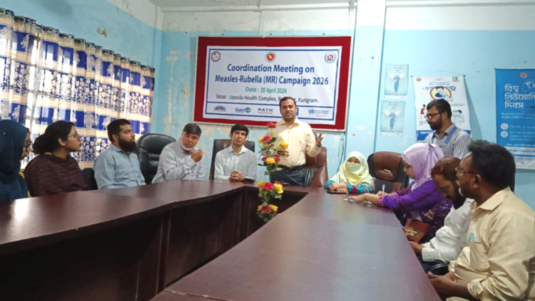 রাজারহাটে জরুরি হাম টিকাদান ক্যাম্পেইন ২০২৬-এর শুভ উদ্বোধন