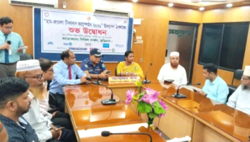 কুড়িগ্রামে তিন সপ্তাহব্যাপী হাম রুবেলা টিকা দান ক্যাম্পেইনের উদ্বোধন