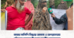 বাঘায় সালিশি সিদ্ধান্ত অমান্য ও অপপ্রচারের প্রতিবাদে ভুক্তভোগী বাবর আলীর মানববন্ধন