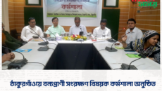 ঠাকুরগাঁওয়ে বন্যপ্রাণী সংরক্ষণ বিষয়ক কর্মশালা অনুষ্ঠিত