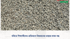 ববিতে শিক্ষার্থীদের প্রতিবাদে নিম্নমানের রাস্তার কাজ বন্ধ