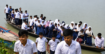হাওরাঞ্চলে বর্ষায় শিক্ষা ব্যবস্থার বেহালদশা শিক্ষা গ্রহনে বিঘ্নিত
