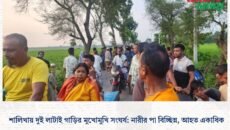 শালিখায় দুই লাটাই গাড়ির মুখোমুখি সংঘর্ষ: নারীর পা বিচ্ছিন্ন, আহত একাধিক