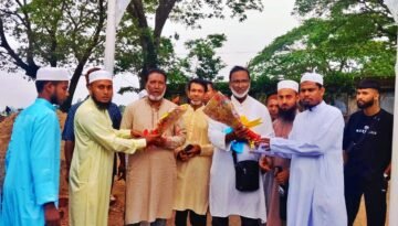 শাল্লায় আল-আমিন ইসলামী মডেল মাদ্রাসার প্রতিষ্ঠাতা ও প্রধান উপদেষ্টার আগমনে বর্ণাঢ্য সংবর্ধনা