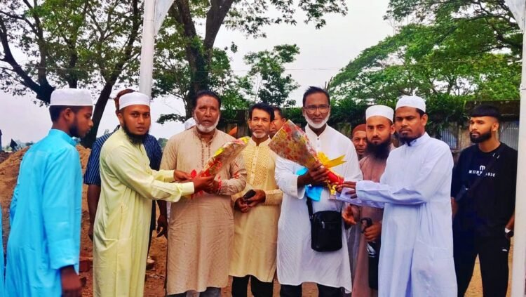 শাল্লায় আল-আমিন ইসলামী মডেল মাদ্রাসার প্রতিষ্ঠাতা ও প্রধান উপদেষ্টার আগমনে বর্ণাঢ্য সংবর্ধনা