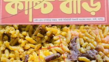শার্শার বাগা আঁচড়া কাচ্চি ঘরে খিচুড়ির ভিতরে পাওয়া গেল (Millipeda 🐛) কেন্নো!
