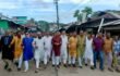 মেজর হাফিজ অস্থায়ী রাষ্ট্রপতি নির্বাচিত হওয়ায় তজুমদ্দিনে আনন্দ মিছিল