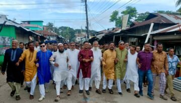 মেজর হাফিজ অস্থায়ী রাষ্ট্রপতি নির্বাচিত হওয়ায় তজুমদ্দিনে আনন্দ মিছিল