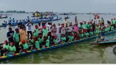 শাল্লায় ঐতিহ্যবাহী নৌকা বাইচ প্রতিযোগীতা অনুষ্ঠিত