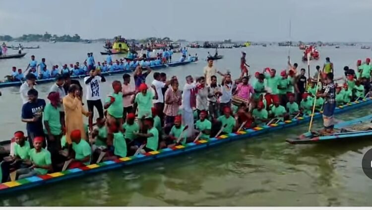 শাল্লায় ঐতিহ্যবাহী নৌকা বাইচ প্রতিযোগীতা অনুষ্ঠিত