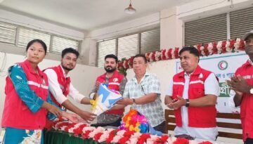 দীঘিনালায় বন্যায় ক্ষতিগ্রস্ত ২৫০ পরিবারের মাঝে রেড ক্রিসেন্টের সোসাইটির ত্রাণ বিতরণ